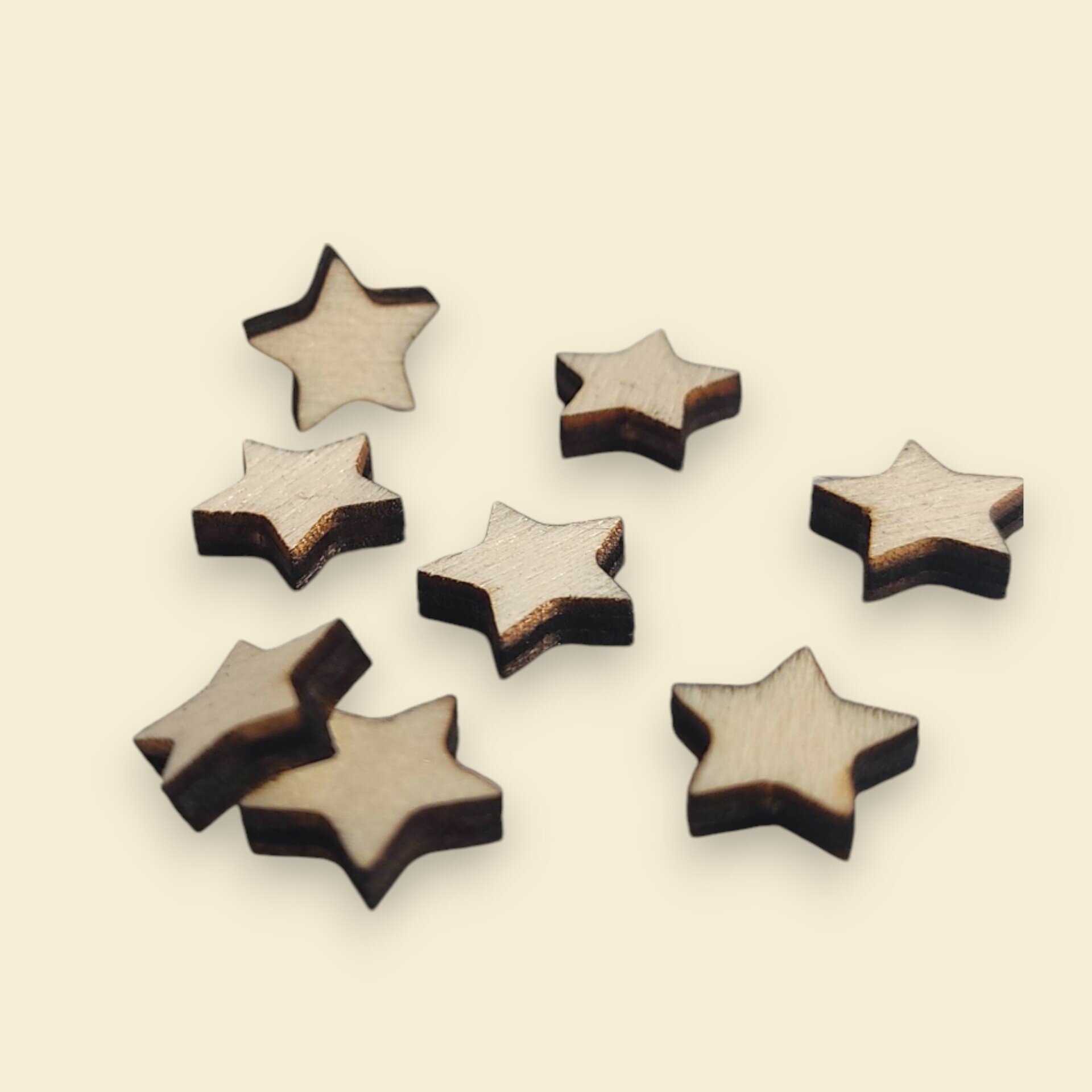 LOTE mini estrellas en madera - 4